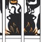 Set of 4 34.5"H Set of 5 Halloween Metal Silhouette Witches with Cauldron Yard Stake(Two function)